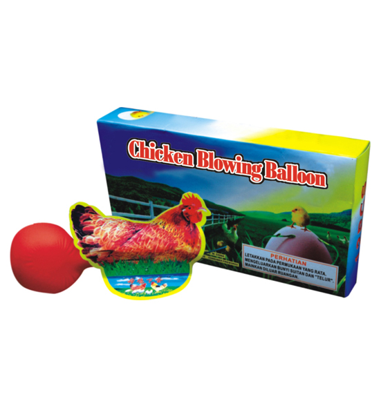 Chicken Blowing Balloon